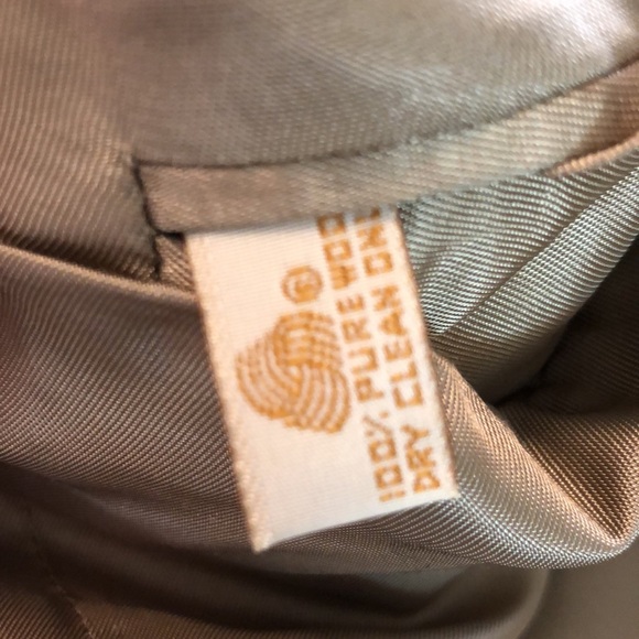 PETERBOROUGH ROW Bloomingdales Size   42R Blazer Coat MicroSquare 100% Pure Wool - Picture 8 of 16